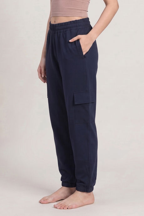 Zivame Knit Cotton Loungewear Bottom - Naval Academy — image 3